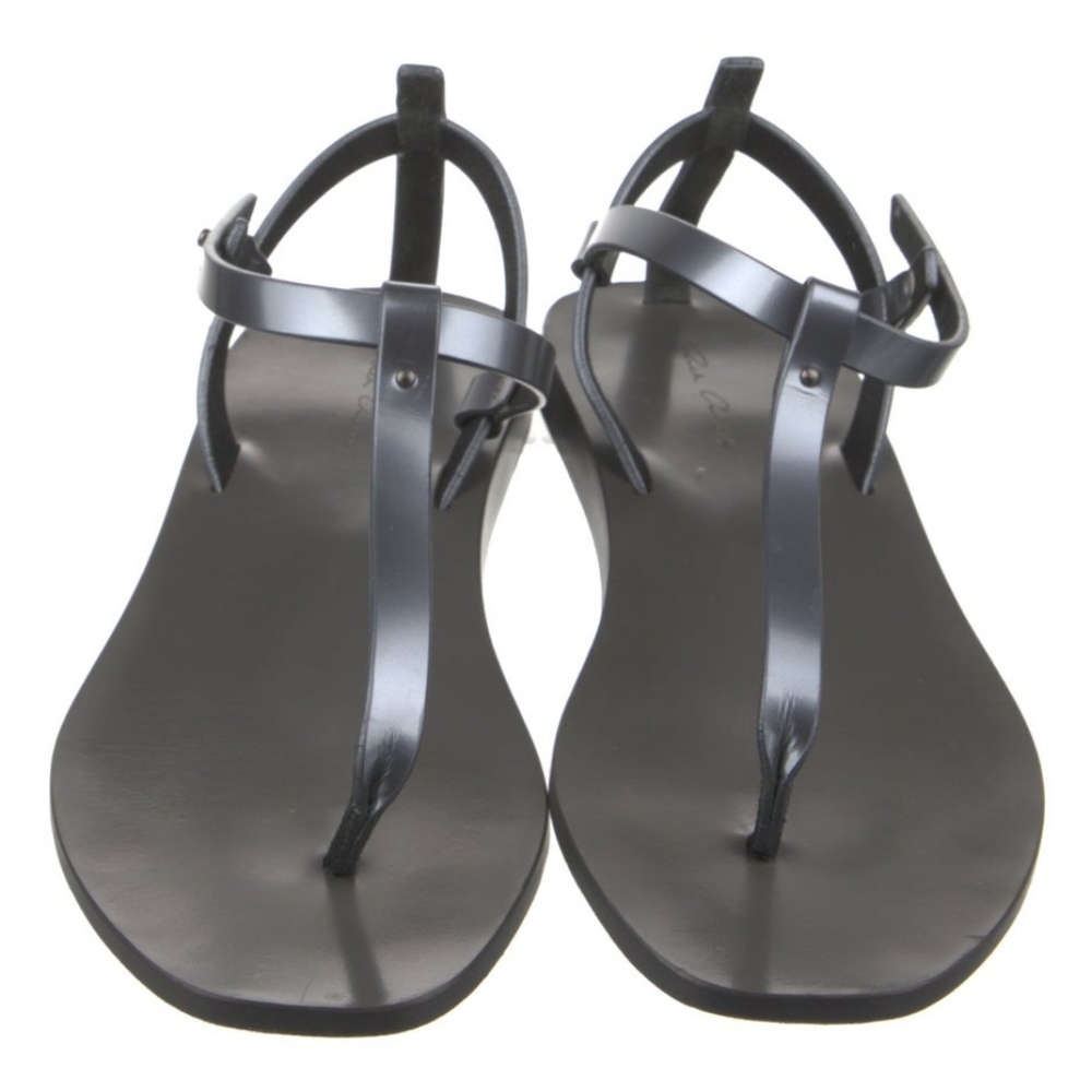 NWOT Rick Owens grey T-Strap Sandals Sz41/11